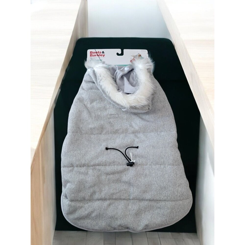Boots & Barkley Size Medium Gray Dog Hoodie